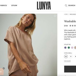 Lunya Washable Silk Tee Set